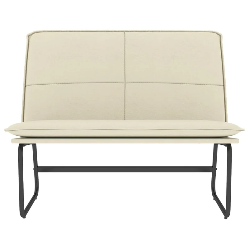 Banc banquette 100 x 75 x 76 cm similicuir crème 02_0010507