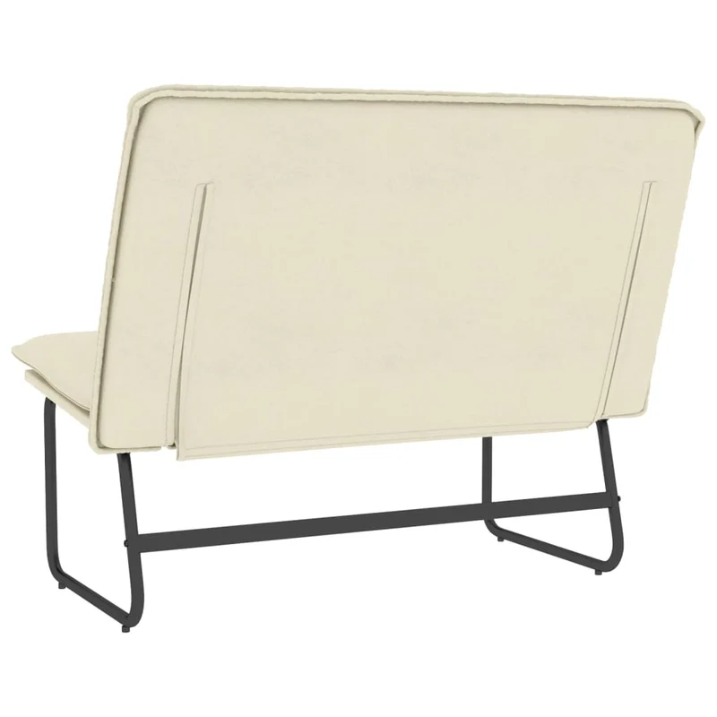 Banc banquette 100 x 75 x 76 cm similicuir crème 02_0010507