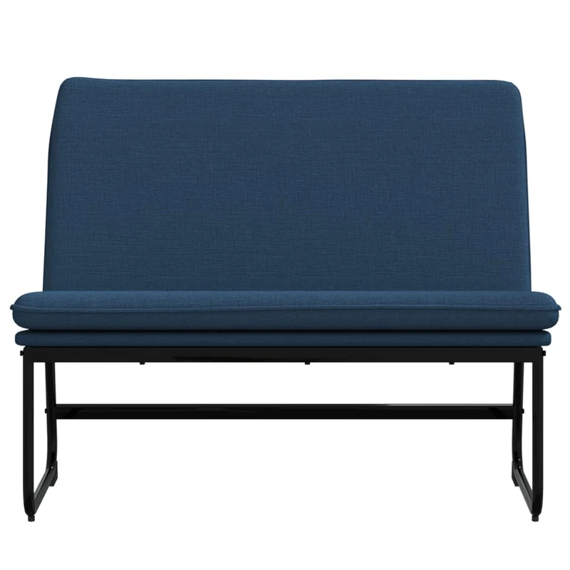 Banc banquette bleu 100 x 75 x 76 cm tissu 02_0010497