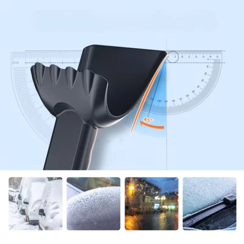 Outil Déneigement 4-en-1 Compact pour Voiture