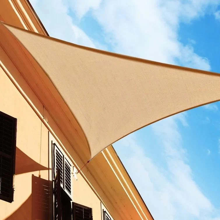 Toile d'ombrage Triangulaire Sable