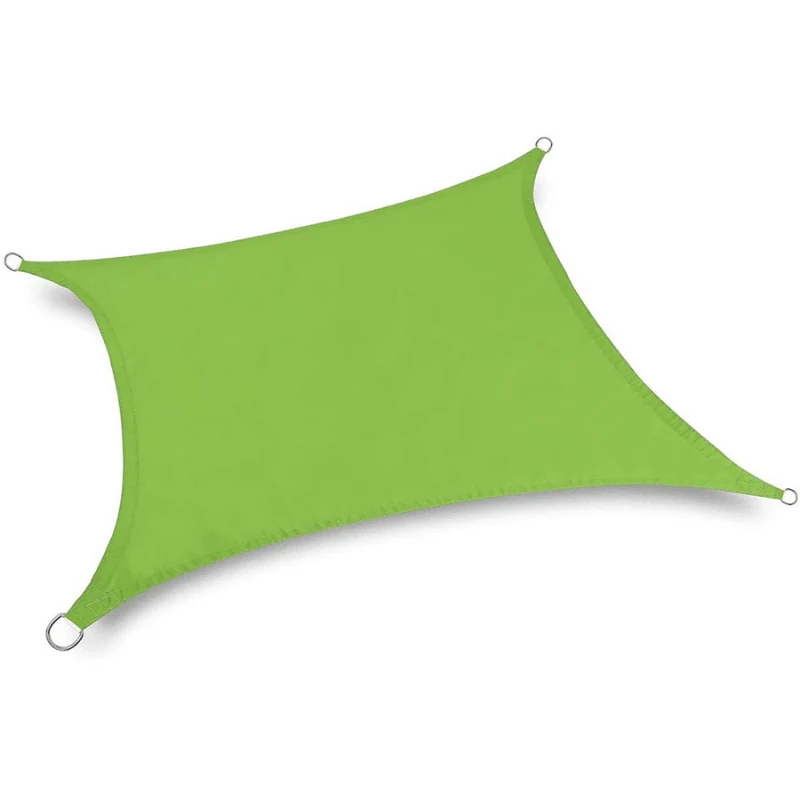 Toile d'ombrage Rectangulaire Verte