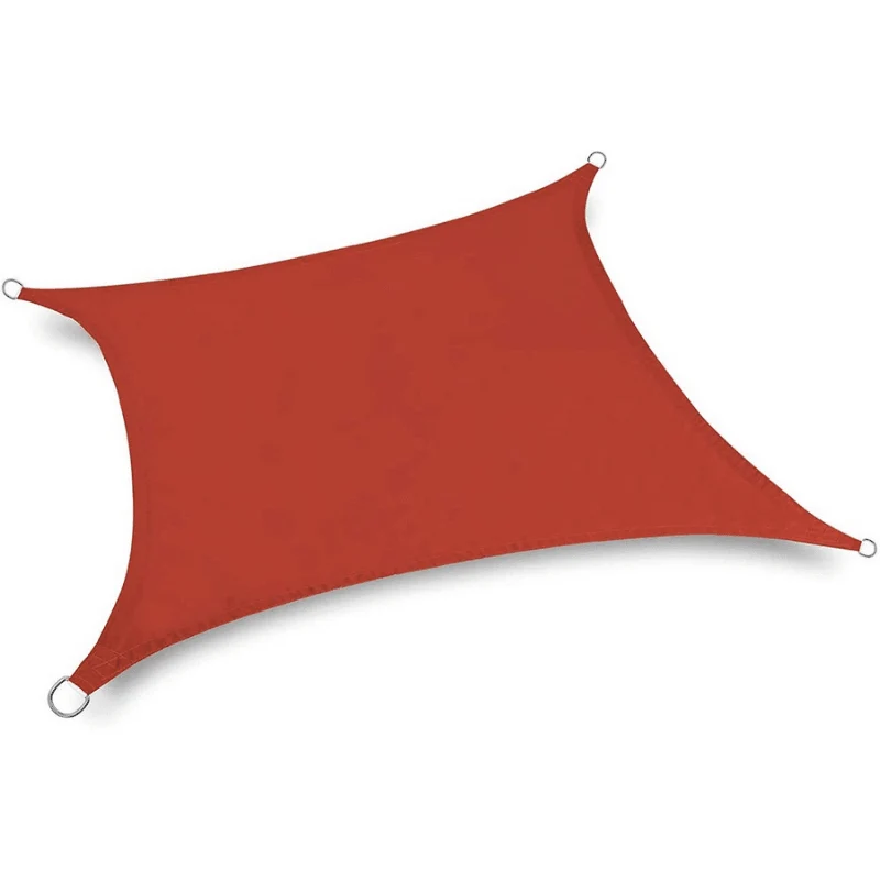 Toile d'ombrage Rectangulaire Rouge