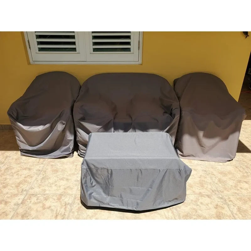 ROTINY - Housse pour meubles de jardin imperméable 4 pièces