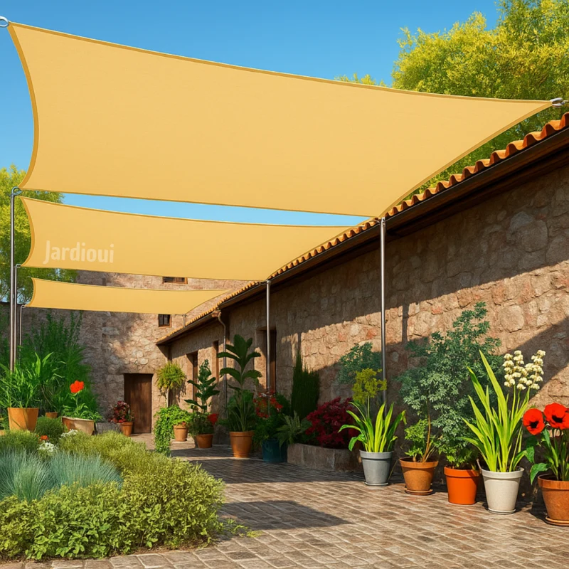 Voile d'Ombrage Rectangulaire Premium