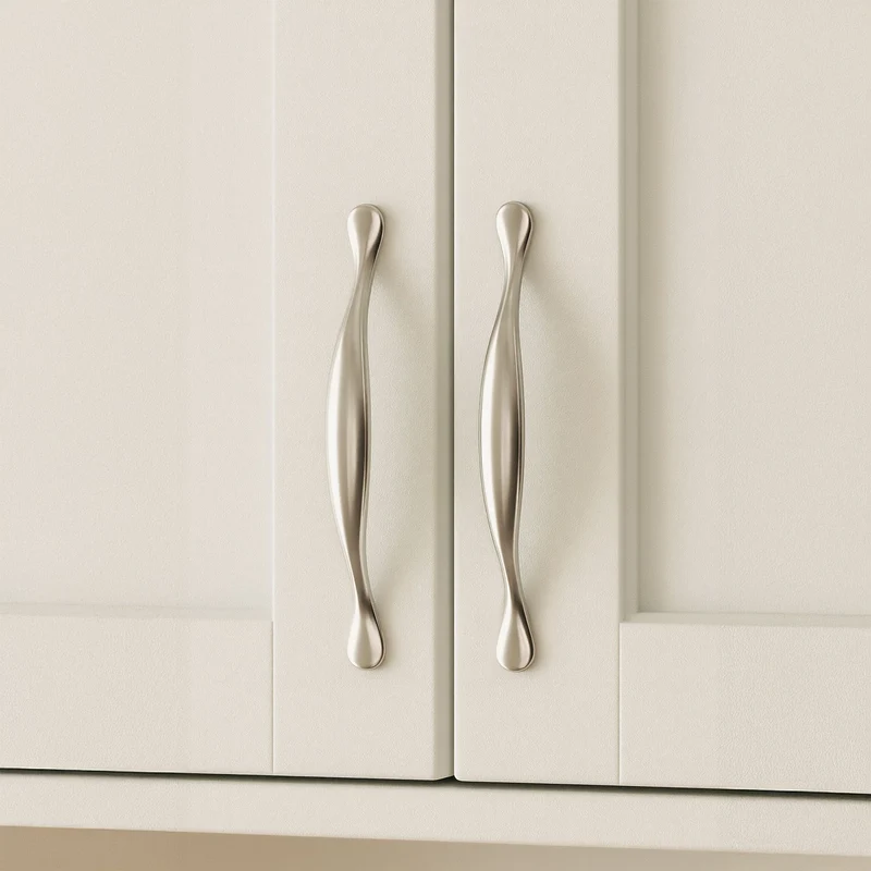 Armoire murale compacte style campagnard salle de bain cuisine 62 x 58 x 20 cm en MDF blanc 13_0018686