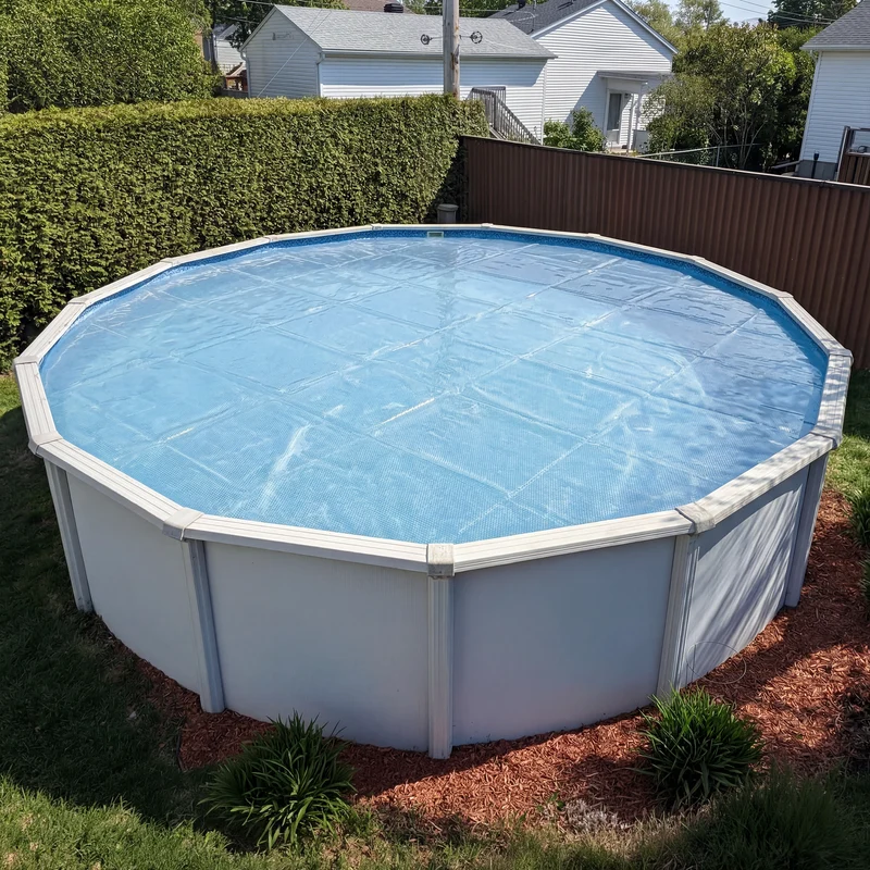 Toile Solaire 11 mil Transparente – 15' Ronde