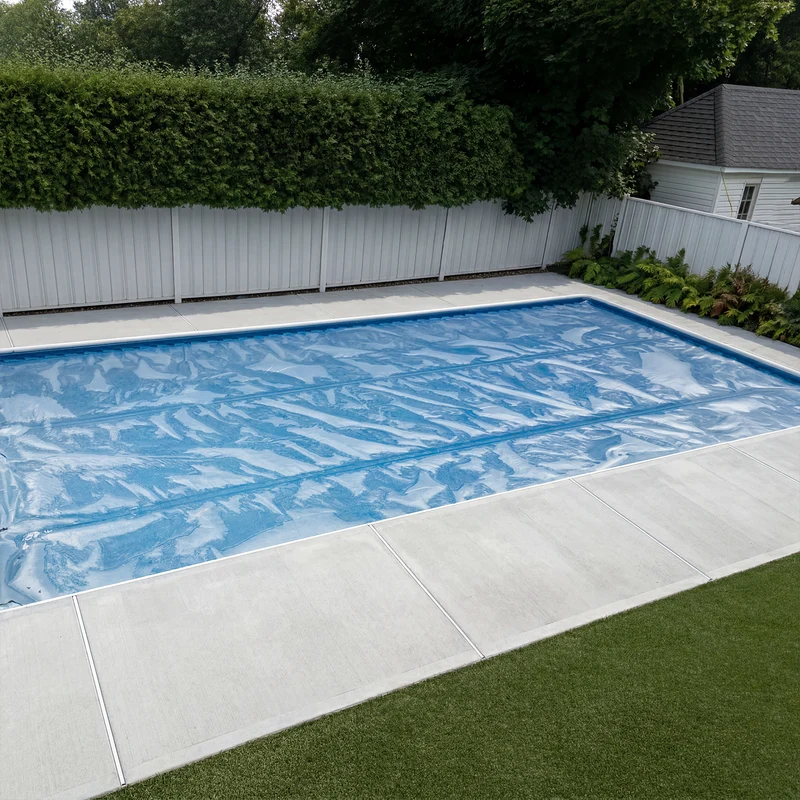 Toile Solaire 11 mil Transparente – 16' x 32' Rectangulaire