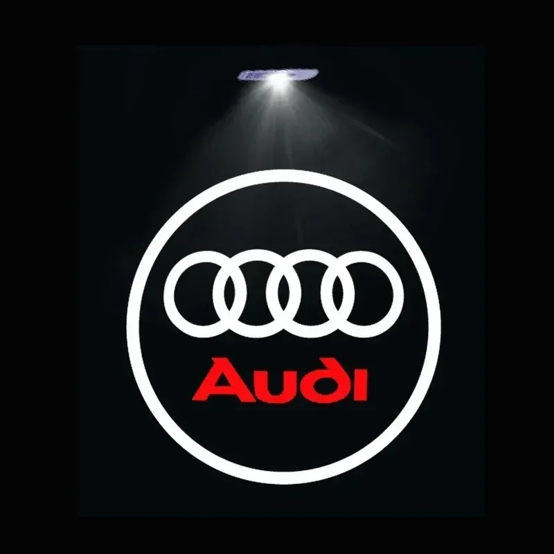 Projecteur Logo de Porte LED Audi 6 Motifs Anneaux RS S line quattro