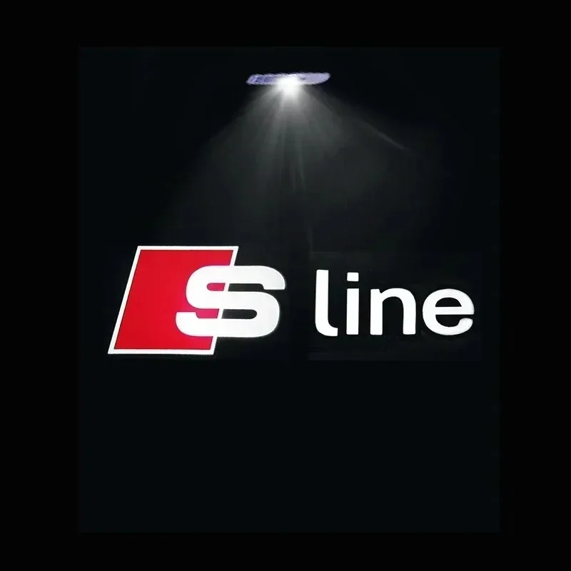 Projecteur Logo de Porte LED Audi 6 Motifs Anneaux RS S line quattro