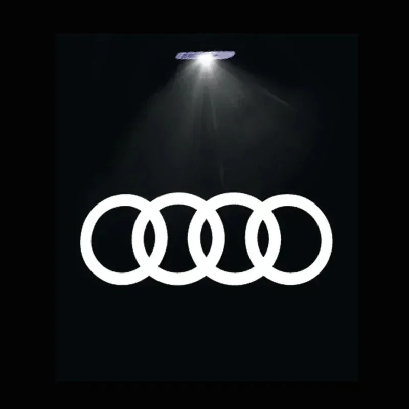 Projecteur Logo de Porte LED Audi 6 Motifs Anneaux RS S line quattro