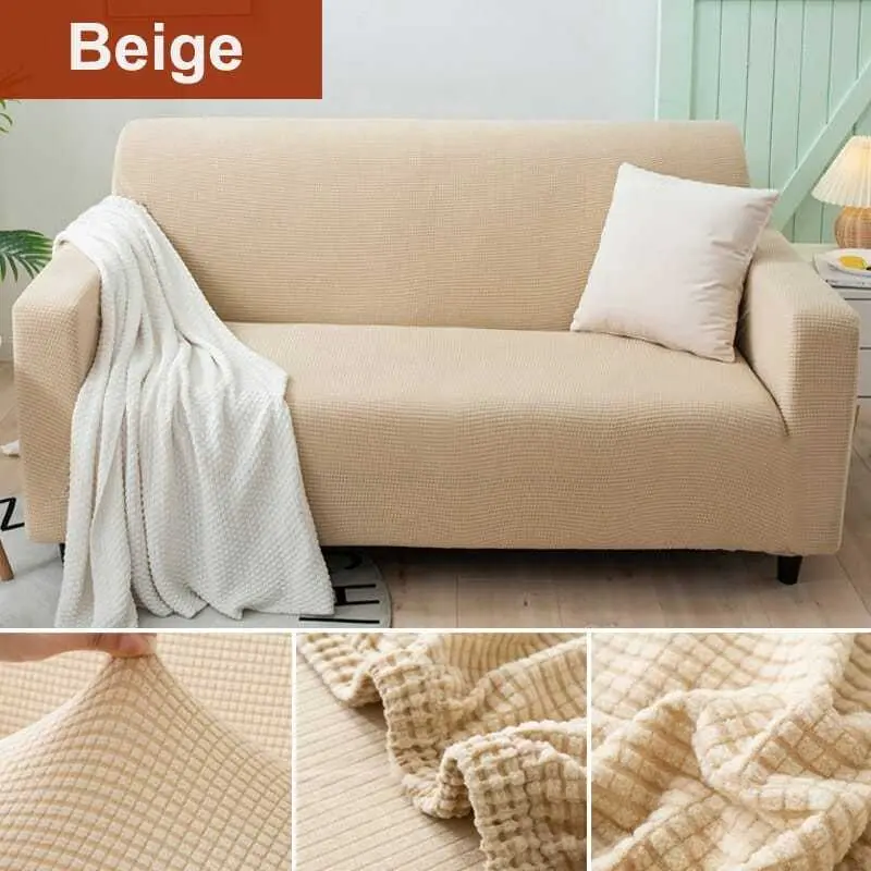 Housse de canapé au tissu élastique et épais SANDRA