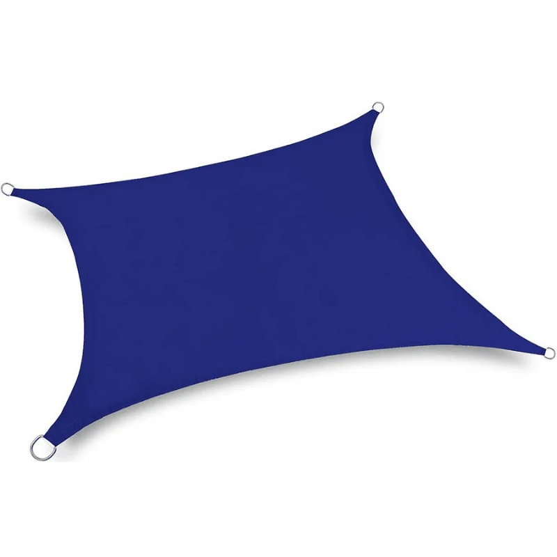 Toile d'ombrage Rectangulaire Bleu
