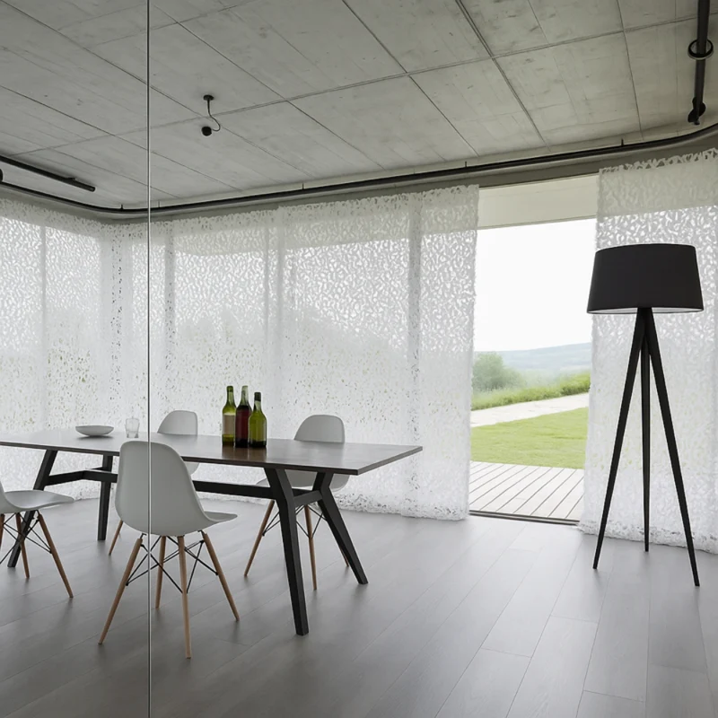 Voile d'ombrage Camouflage Blanc