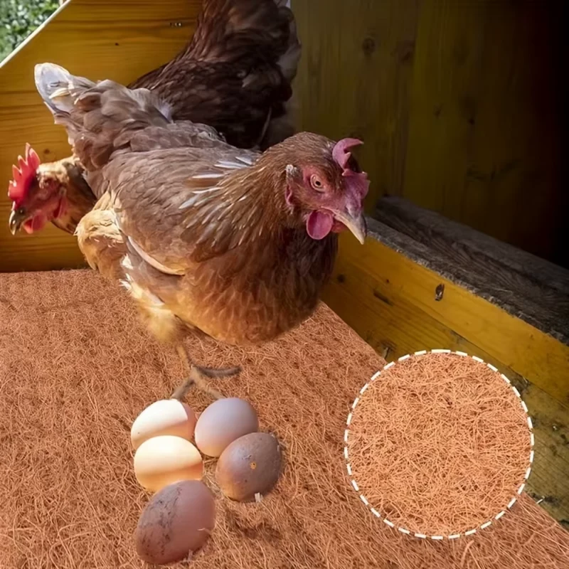 Tapis de Nidification Doux et Réutilisable pour Poulets
