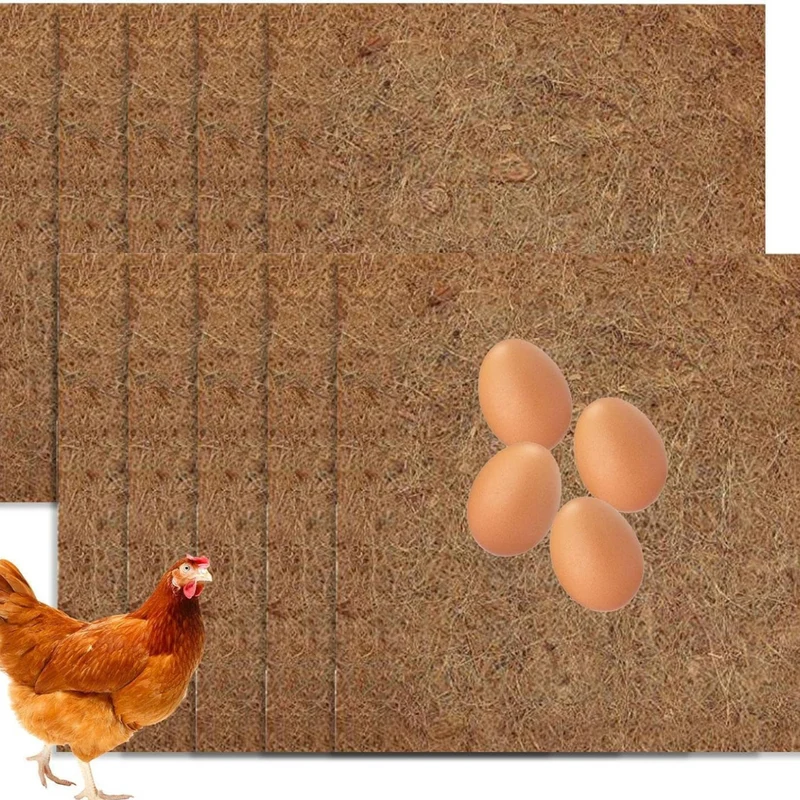 Tapis de Nidification Doux et Réutilisable pour Poulets