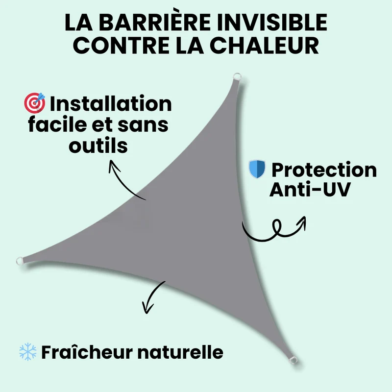 Voile d'Ombrage Triangulaire Imperméable