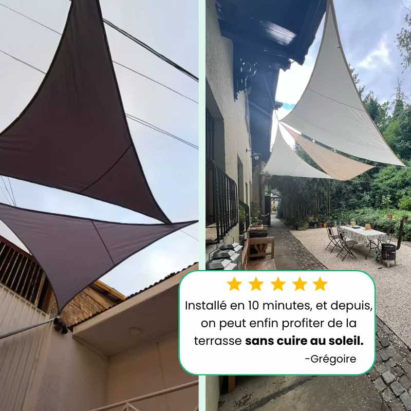 Voile d'Ombrage Triangulaire Imperméable