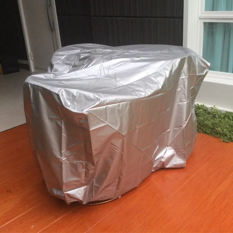 SILVERO - Housse de jardin anti-poussière imperméable en argent extérieur