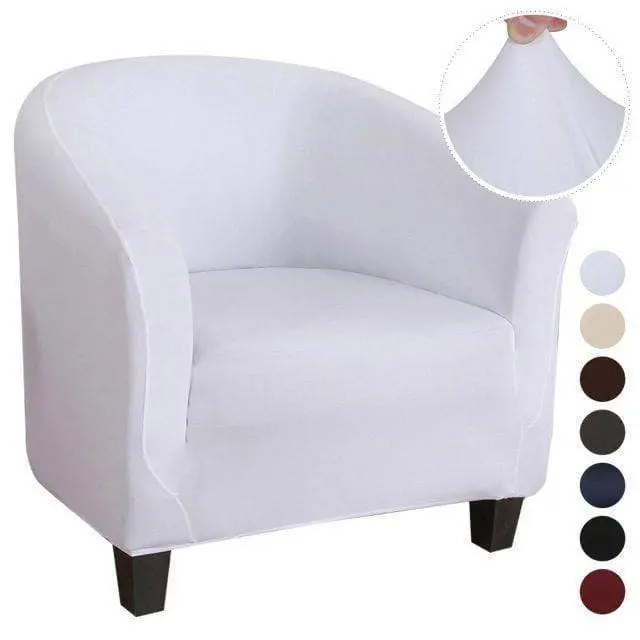 Housse fauteuil club cabriolet couleur unie ARMCHAIR