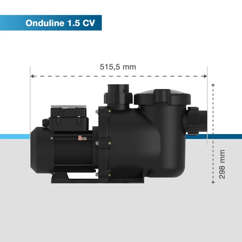 Pompe de filtration à vitesse variable Onduline Poolex (avec RCD)