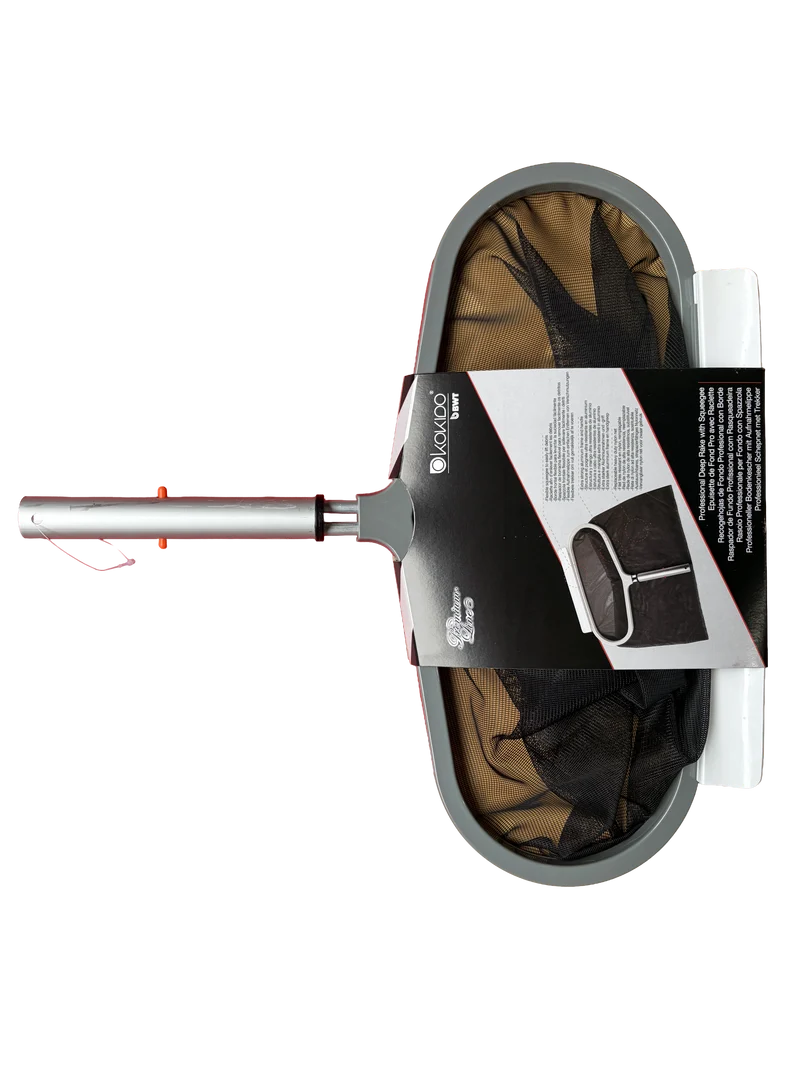 Épuisette de fond piscine Kokido Premium Line – Pro avec raclette, cadre aluminium