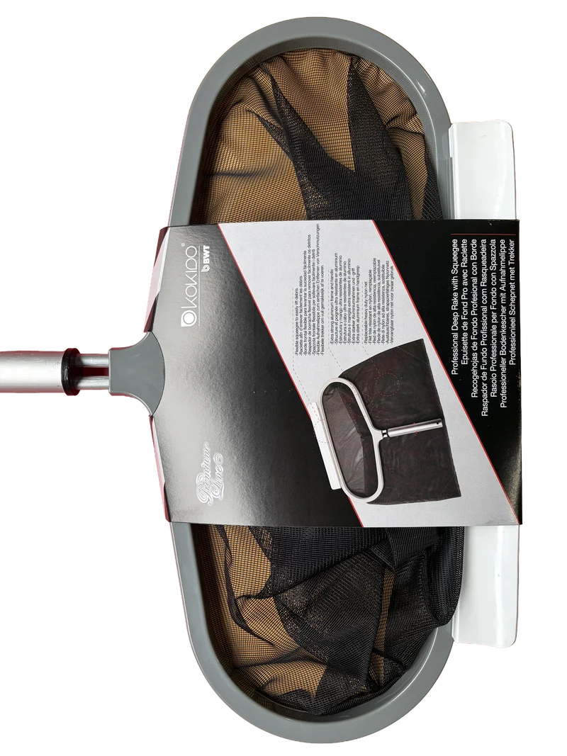 Épuisette de fond piscine Kokido Premium Line – Pro avec raclette, cadre aluminium