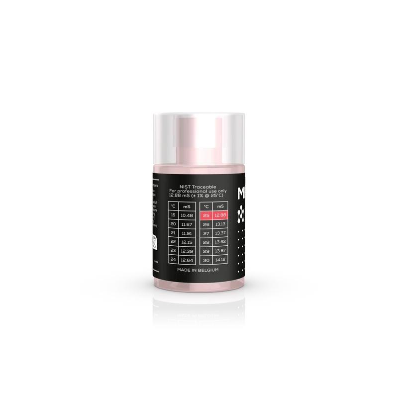 Solution d'étalonnage EC 12,88 mS/cm Meytec pour testeur de sel piscine – Flacon 60 ml