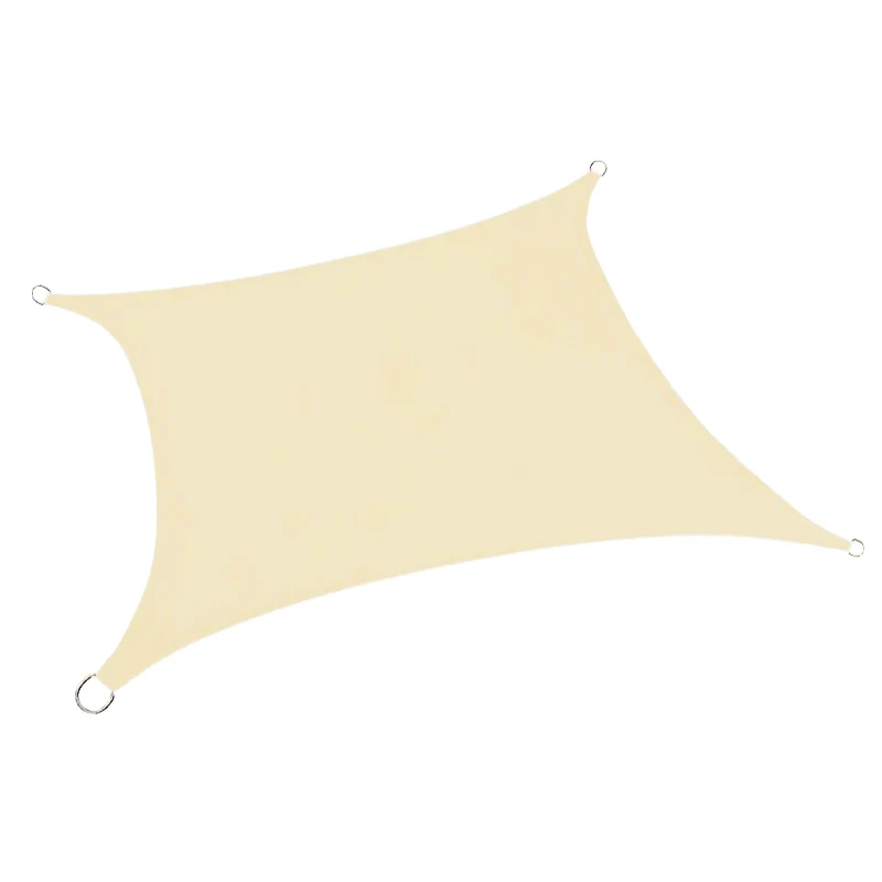 Toile d'ombrage Rectangulaire Beige