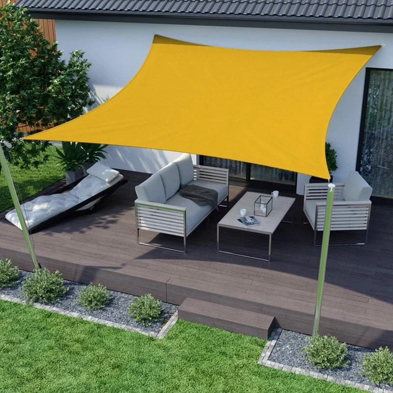 Toile d'ombrage Carré Moutarde