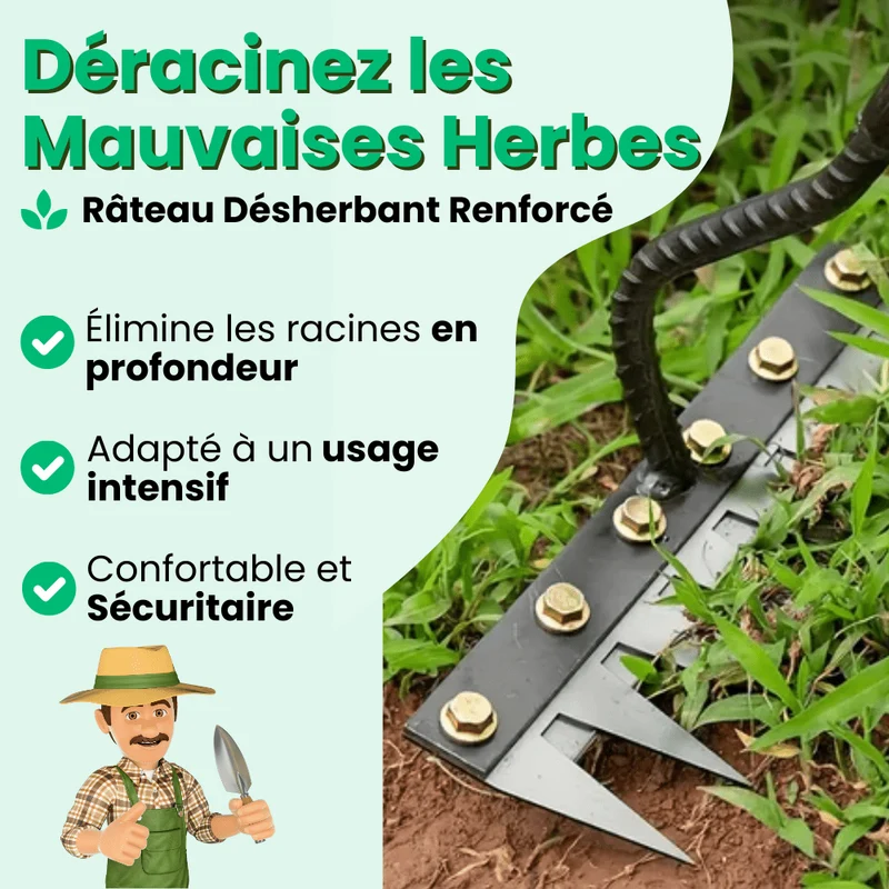 Râteau Désherbant Ultra-Efficace Renforcé