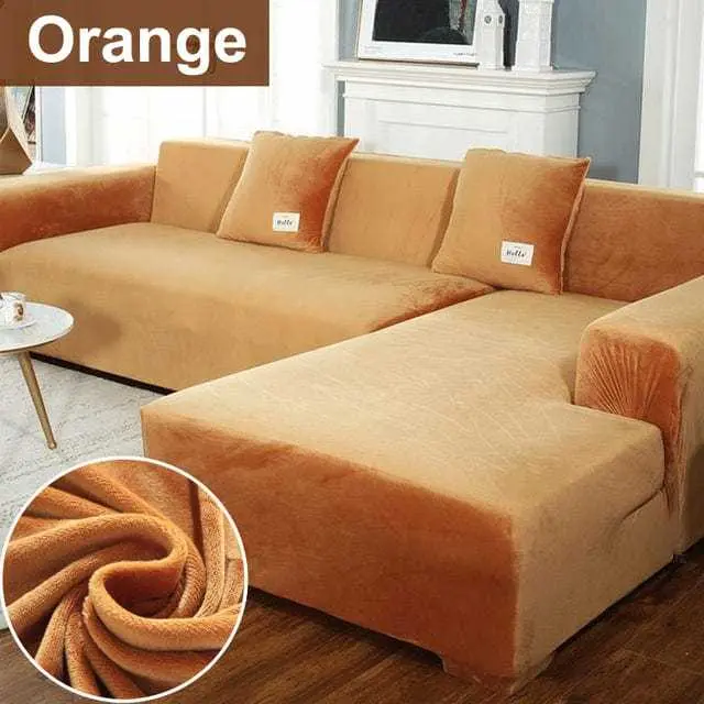 Housse canapé d'angle ou canapé en L BLUEPLUSH