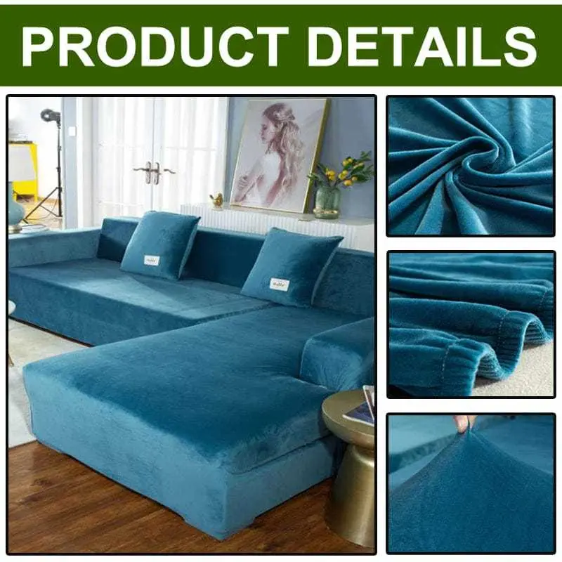 Housse canapé d'angle ou canapé en L BLUEPLUSH