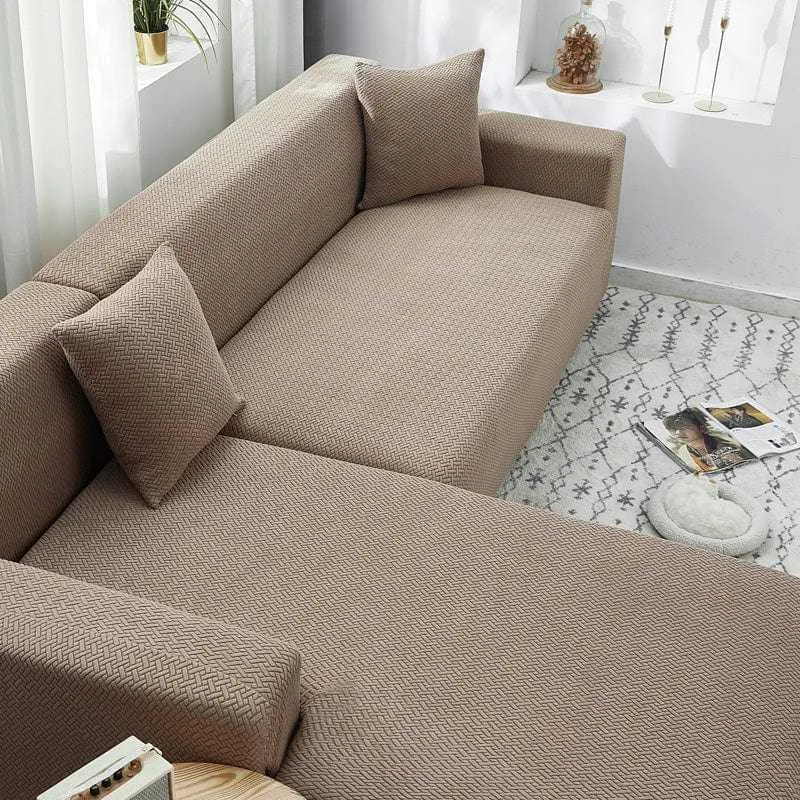 Housse canapé d'angle PLUSKHA