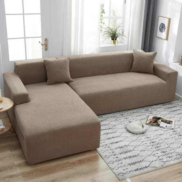 Housse canapé d'angle PLUSKHA