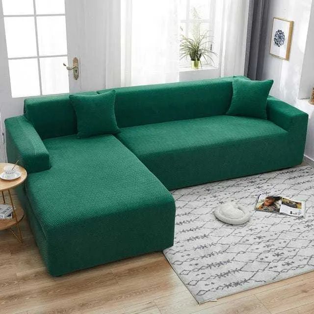 Housse canapé d'angle PLUSKHA