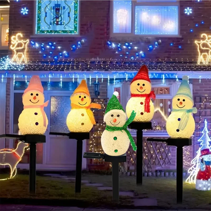 Bonhomme de Neige Lumineux Solaire