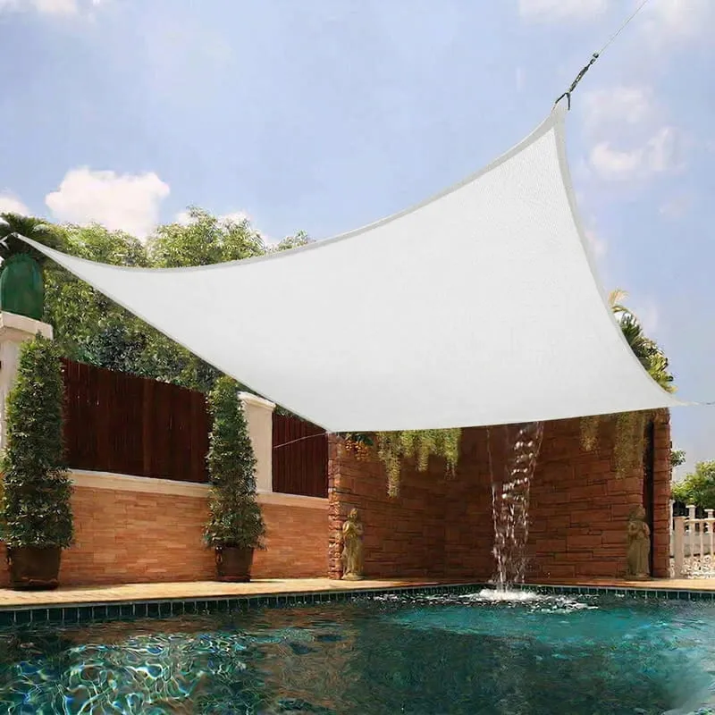 Toile d'ombrage Carré Blanche