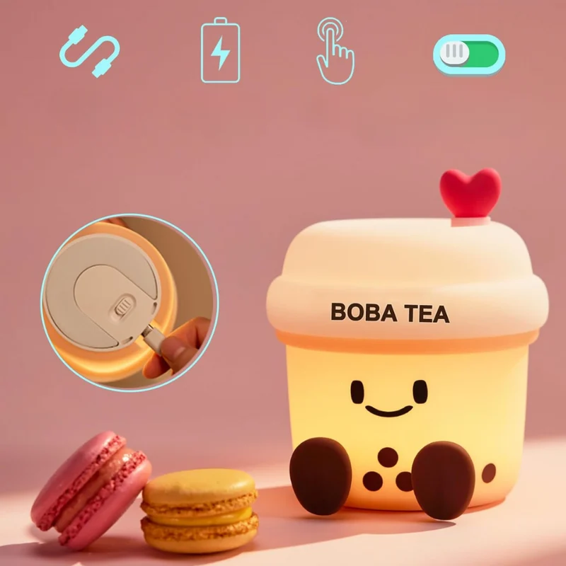 Veilleuse Bubble Tea Tactile Gourmande