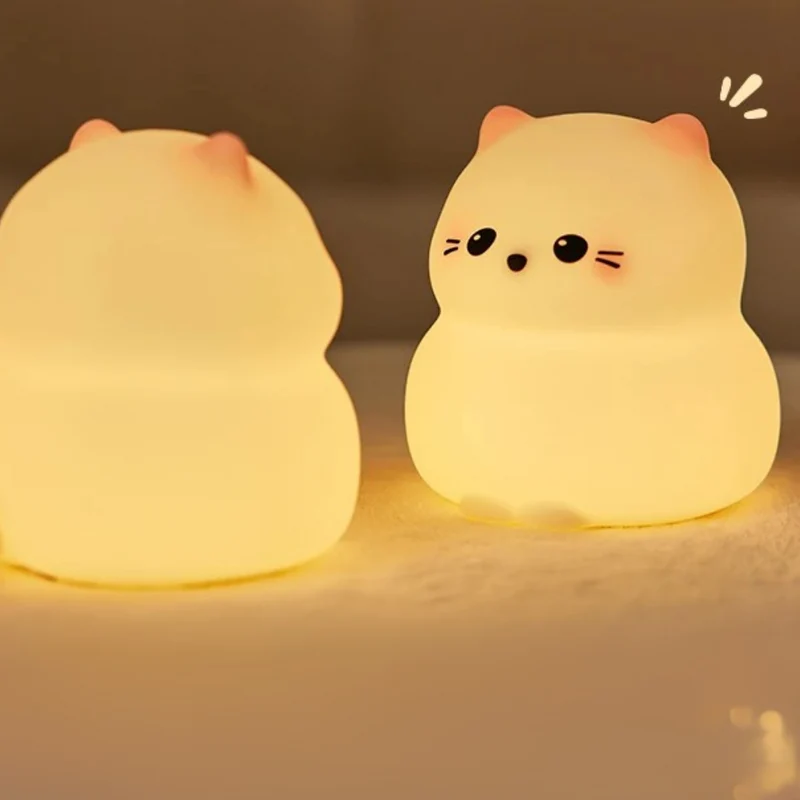 Veilleuse Chaton Doux Lumineux
