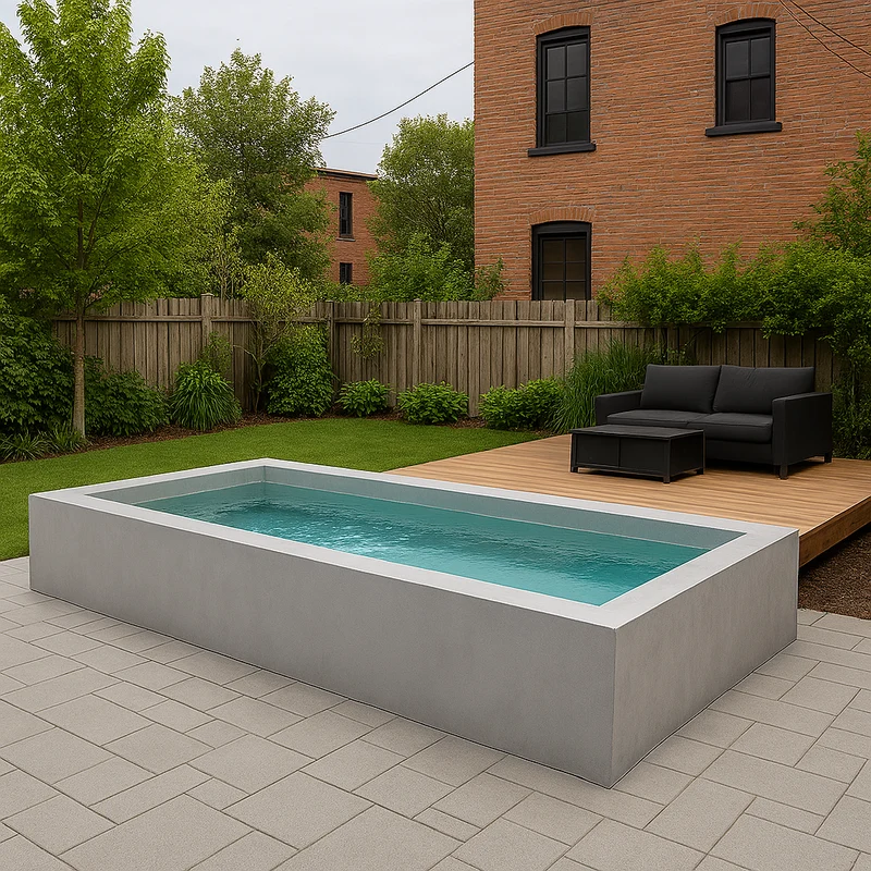 Modulo™ 8' x 16' fini béton