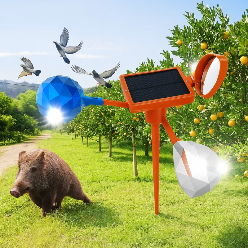 Répulseur Solaire Intelligent Multi-Zone pour Animaux