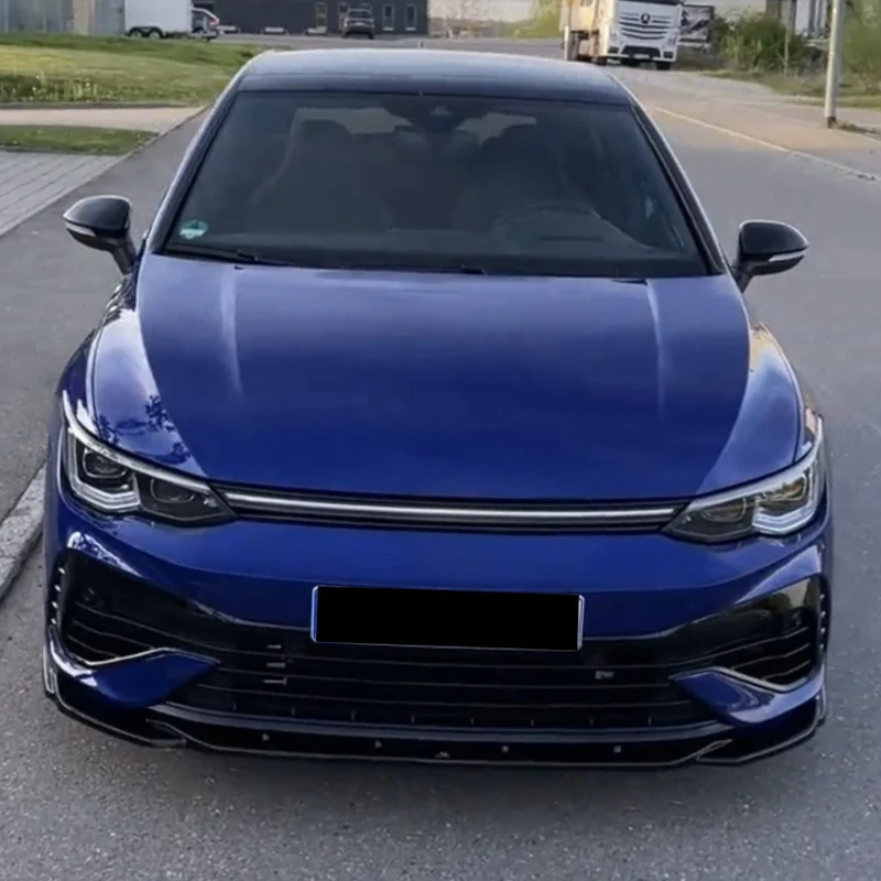 Lame Avant 3 Pièces Volkswagen Golf 8 R 2020-2025 Noir Brillant