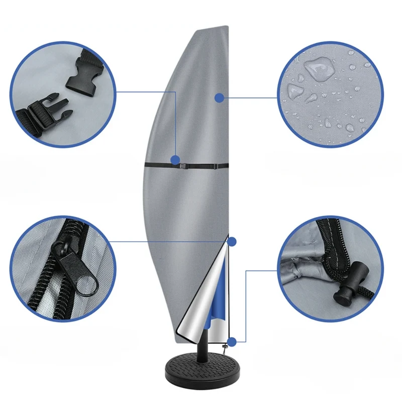 Housse de Protection pour Parasol Déporté Ultra-Résistante