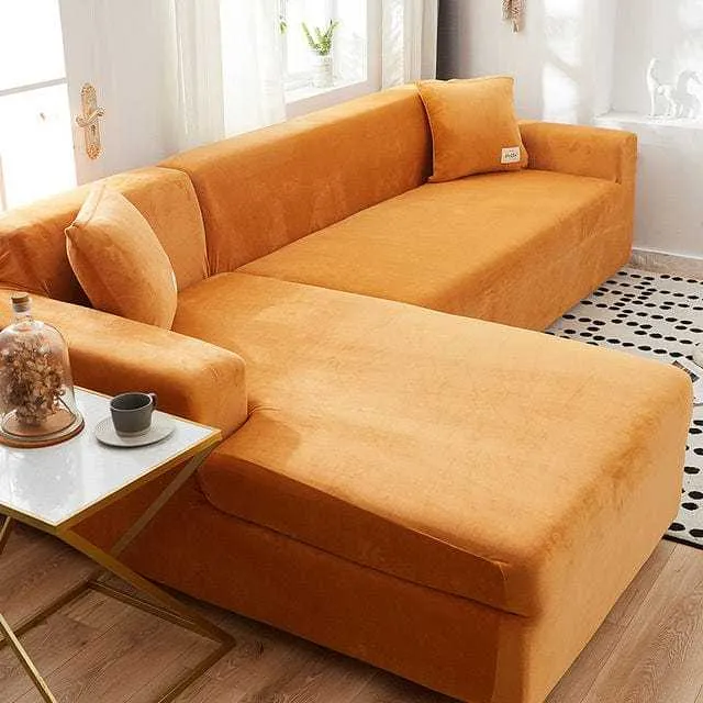 Housse canapé d'angle VELVETAO