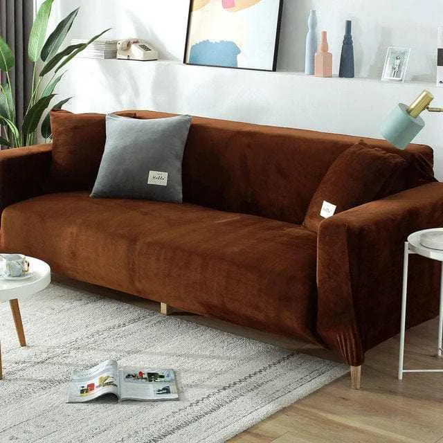 Housse canapé d'angle VELVETAO