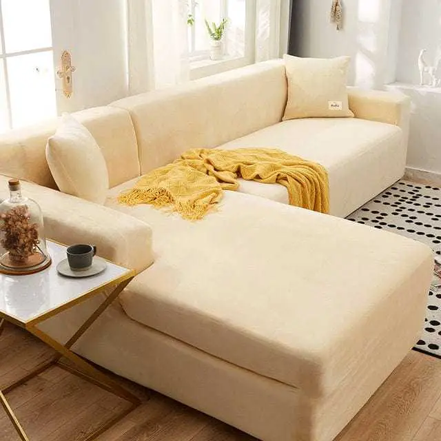 Housse canapé d'angle VELVETAO