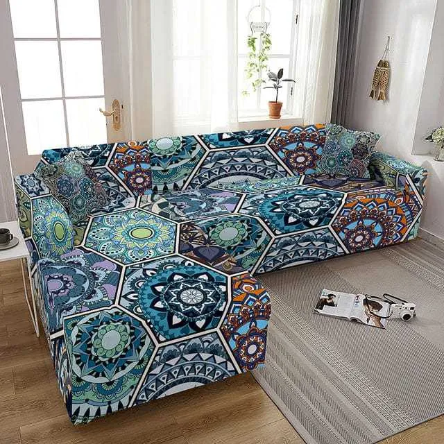 Housse canapé d'angle POMFLOM