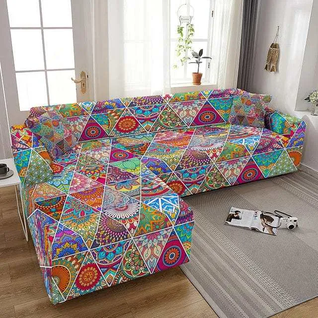 Housse canapé d'angle POMFLOM