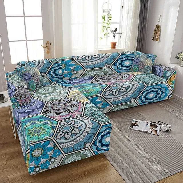 Housse canapé d'angle POMFLOM